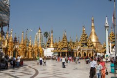 12-The upper terrace of the Shwedagon Pagoda